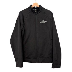 Cone Health RN Nursing Track Jacket Womens Large Black Full Zip Scrub Warm Up L